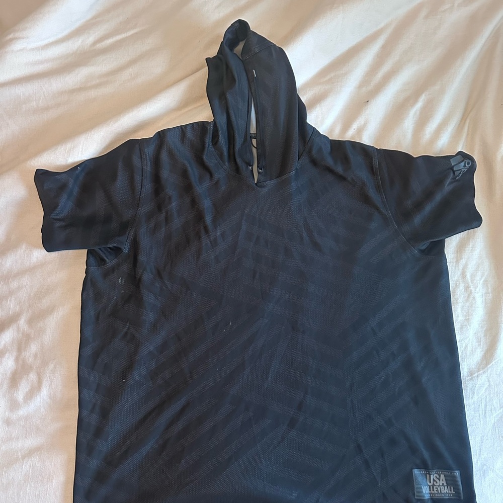 Adidas short sleeve hoodie 3XL